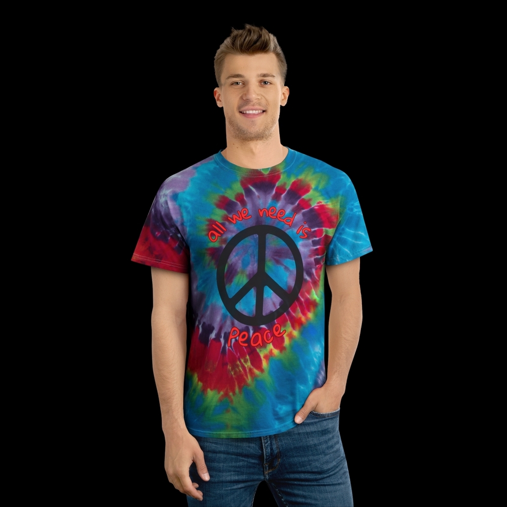 Tie-Dye Peace Graphic T-Shirt
